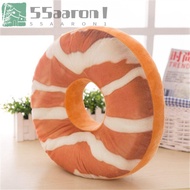 AARON1 Pillow Doughnut Stuffed Toy Chocolates Donut Nap Pillow 40cm Sofa Pillow Cover Seat Cushion