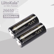 LiitoKala High Capacity 26650 5000mah Li-ion Rechargeable Battery Lii-50A 3.7v 26650-50A battery for
