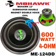 Mohawk Woofer 12inc Me-124DD Mohawk Subwoofer 12 Inch (1pc) Double Magnet Double Coil 300W Mohawk Sp