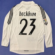 05-06 Real Madrid Retro Football Shirt Premium Quality Customized BECKHAM