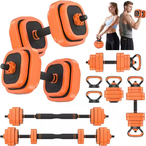 Adjustable Dumbbells Set 45 65 85 lbs Free Weight Set with Connector for Home Gym Workout 4in1 Dumbb