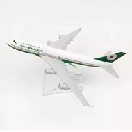 16.00 Scale Aircraft Boeing 747 Airline Airplane EVA AIR 16cm Alloy Plane B747 Diecast Metal