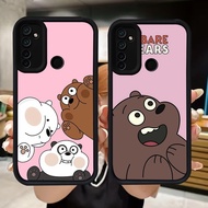 Q12 Cute Bears soft Casing for Realme C2 Narzo 10A C17 7i C75 10 5i 9i 6i 20A 5 5s C2s 14 14X 14T C7
