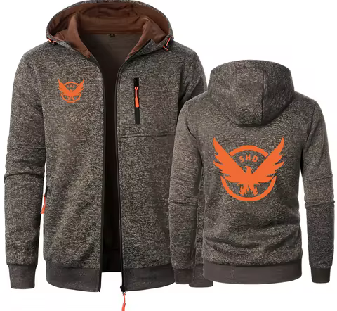 The Division 2 Tom Clancy's SHD PS4 PC Game Men Hoodies Sweatshirts Jacquard Hoodie Fleece Men Hoode