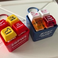 YL Boeing 737 Airbus EGPWS Warning Sound Simulator Pilot Keychain Boeing Airbus Commercial Aircraft 