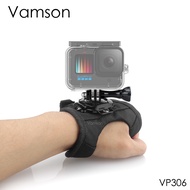 Vamson for Go Pro อุปกรณ์เสริมเคสดำน้ำหมุนได้360องศาสไตล์ถุงมือสำหรับ GoPro HERO 12 11 10 9 8 7 6สำหรับ Insta360สำหรับ Yi 4K