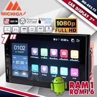 วิทยุติดรถยนต์ จอ 2Din จอ Android RAM1 ROM16 RAM1 ROM32 จอแอนดรอยด์ รับไวไฟได้ (แบบไม่ต้องใช้แผ่น) A