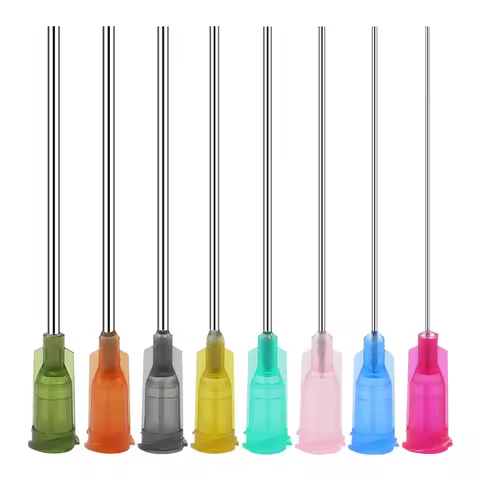 14G-27G 50mm Dispensing Machine Syringe Needle 2 Inch Stainless Steel Dispensing Needle Spiral Mouth