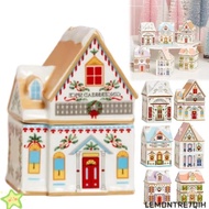 LEMONTRE7QIH Holiday Village Spice House, Cartoon Cute Village Spice House Jars, Desktop Decoration 