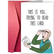 Funny Birthday Cards with Envelopes Funny Text Cards Spoof Fun Gifts