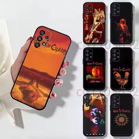 Band Alice In Chains Phone Case For Samsung Galaxy A54,34,24,73,53,52,52S,04S,04E,A72 Cover