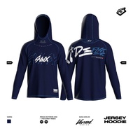 JERSEY HOODIE VERSED NAVY - JERSEY LIESTYLE / JERSEY LONG HOODIE