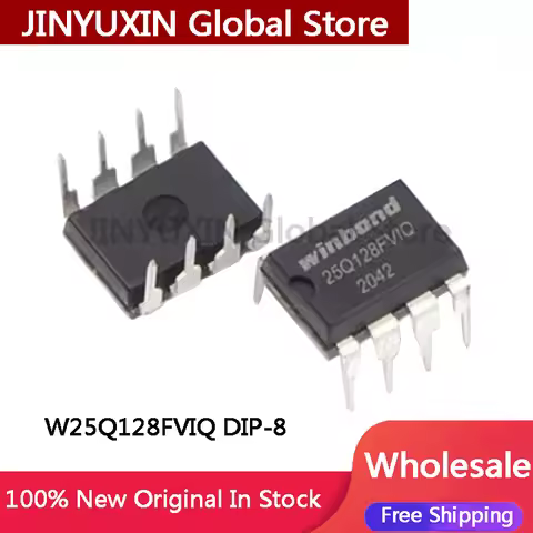 2-20Pcs W25Q128 W25Q128FVIQ 25Q128FVIQ DIP-8 IC Chip in Stock Wholesale