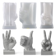 flgo OK Thumb Gesture  Resin Casting Mold Silicone Craft Clay Home Ornament