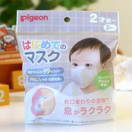 🌸$90/5包🌸日本製Pigeon 2-3歲寶寶小熊造型立體口罩（每套5包，每包3枚，共15枚非獨立包裝）