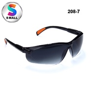 S MALL New Safety Eye Protection PPE Glasses Goggle Spec (208-7) Dark Grey