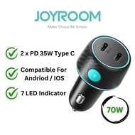 JOYROOM 70W PD Fast Phone Tablet Car Charger Type C Fast Charge Car Charging Adapter Chager