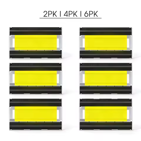 2/4/6PK Selphy CP1300 CP1500 Ink Compatible with Canon Selphy KP-108IN Color Ink Cartridges for CP12