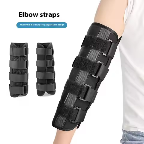 Adjustable Elbow Support Brace Nighttime Splint Immobilizer Stabilizer for Ulnar Nerve Entrapment An