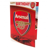 Official Licensed merchandise: Arsenal Musical Birthday Card