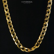 สร้อยคอทองคำแท้ 9K ITALY 375 ลาย เลสแบน 4 มิล