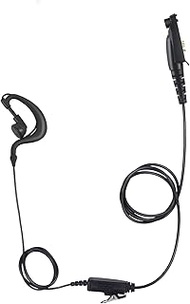 G Shape Ear Piece Ptt Mic Earpiece Two Way Radio Headset for Motorola Retevis Walkie Talkie nr30 rt2