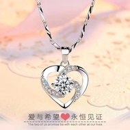 Genuine Platinum PT950 Necklace For Women Platinum Necklace Clavicle Chain Moissanite Pendant 18K Go