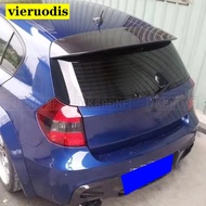 Unpainted Primed Rear Trunk Roof Lip Trunk Spoiler Fiberglass Wing Fits for BMW 1 Series E81 E87 FRP
