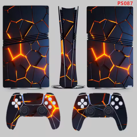 For PS5 Pro Skin Sticker Protective Vinyl Decal for Digital Edition Game Accessories Cover for PS5 P