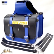 กระเป๋าข้างสำหรับมอเตอร์ไซด์ Saddle bag (Black/Blue)