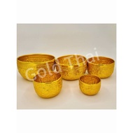 金色水盆 Gold colour aluminum  bowl  thailand water bowl aluminum bowl