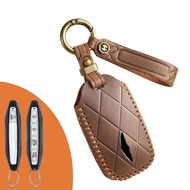 For Hyundai Genesis G80 2023 2024 2025 G70 G90 G90RS4 GV60 GV80 Auto Accessory New Leather Car Key C