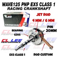 CLASS1 CRANKSHAFT RACING WAVE125 PNP EX5 CLASS JET +4MM +6MM SPECIAL ROD PIN 20 LEO FOR EX5 DREAM EX