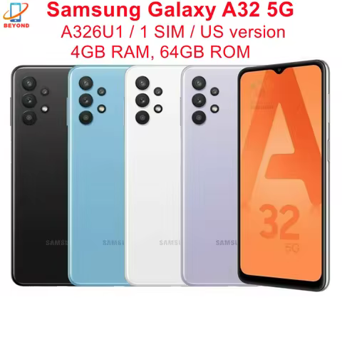 Samsung Galaxy A32 5G A326U1 A326U1/DS 6.5" 4GB RAM 64GB ROM NFC Octa Core Original Unlocked Android