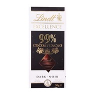 瑞士蓮 (LINDT) 特醇排裝 99％可可黑巧克力 50g 可可濃郁 口感絲滑 醇厚微苦 排裝便捷 休閒零食