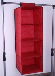 READYSTOCK💥 RAK GANTUNG BAJU 4 Tier Hanging Wardrobe Organizer Clothes Storage TEMPAT GANTUNG BAJU A