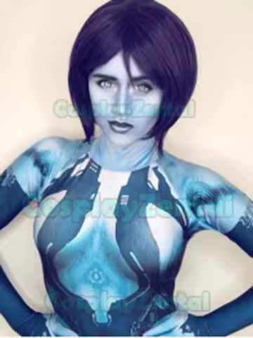 Halo Cortana Cosplay Costume Video Game Girl Cortana Custom made Zentai Bodysuit