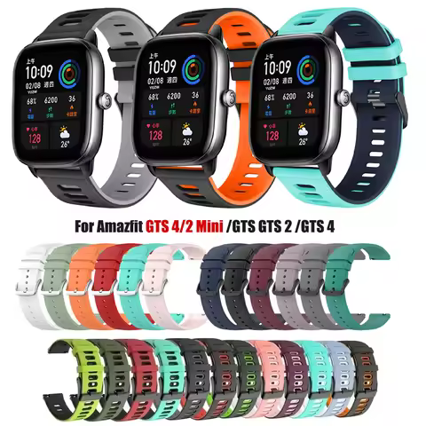 20mm Replacement Strap For Amazfit GTS 4 /2 Mini Straps Silicone Watch Strap For Amazfit GTS 3 /4 St