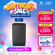 Worldtech เครื่องซักผ้า ความจุ 7KG เครื่องซักผ้าฝาบน อัตโนมัติ รุ่น WT-MB70-600_Grey