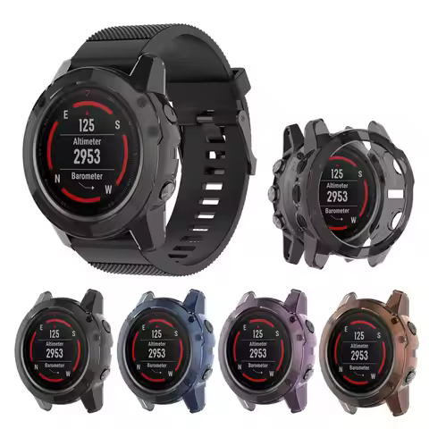 TPU Protective Cover For Garmin Fenix5S 5 5X Watch Case Protector Frame Protect Shell For Fenix 5S 5