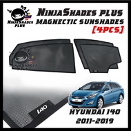 NinjaShades PLUS Hyundai i40 i-40 2011-2019 Magnetic Car Sunshades PREMIUM Quality