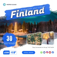 MCT eSIM Finland 30 Days | Total Usage I Deliver by email within 24 Hrs