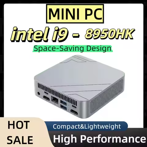 New Mini PC Core i9 8950HK Desktop Computer Gamer High Performance 16GB RAM 1TB 2TB Portable SSD Gam