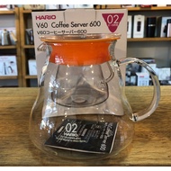 ((Only This Color Discount)~HARIO V60 New Version Cloud Glass Pot 600ml XGT-60TO Orange Coffee Pyrex