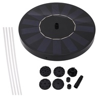 Myhome-sg 7V 1.5W Solar Fountain Pump with 6 Nozzles Water Spray for Garden Swimming Pool Fish Tank