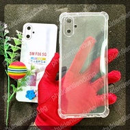 SAMSUNG M06 5G / F06 5G Case Transparent Shockproof Flexible Case with 4 High Quality Silicon Base P