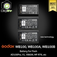 Godox Battery WB100, WB100A, WB100B - For Flash AD100Pro, V1, V860III, MF-R76, etc / Digilife Thailand Shop