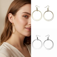 Vesta Circle HOOK Earrings Large Circle Round Hooks Earring