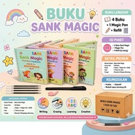 Sank Magic Book Magic Book for Children to Learn to Write 1 Set of 4 Books + Pen