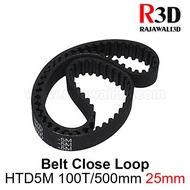 Timing Belt HTD5M Width 25mm Teeth 100T L 500mm Close loop